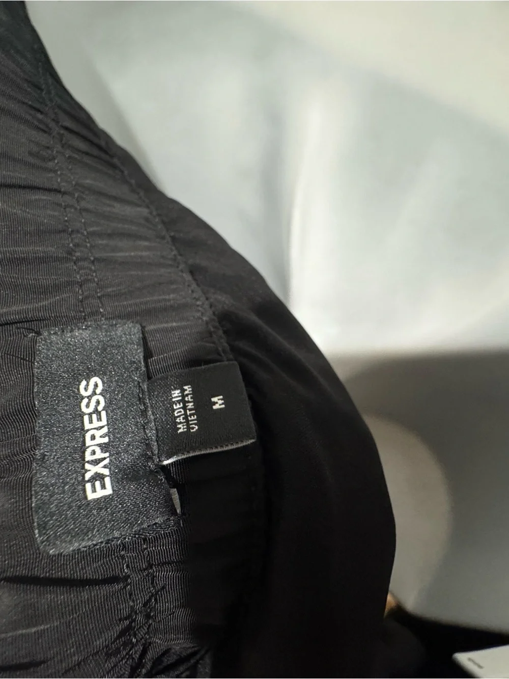 Express Black Bubble Mini Skirt